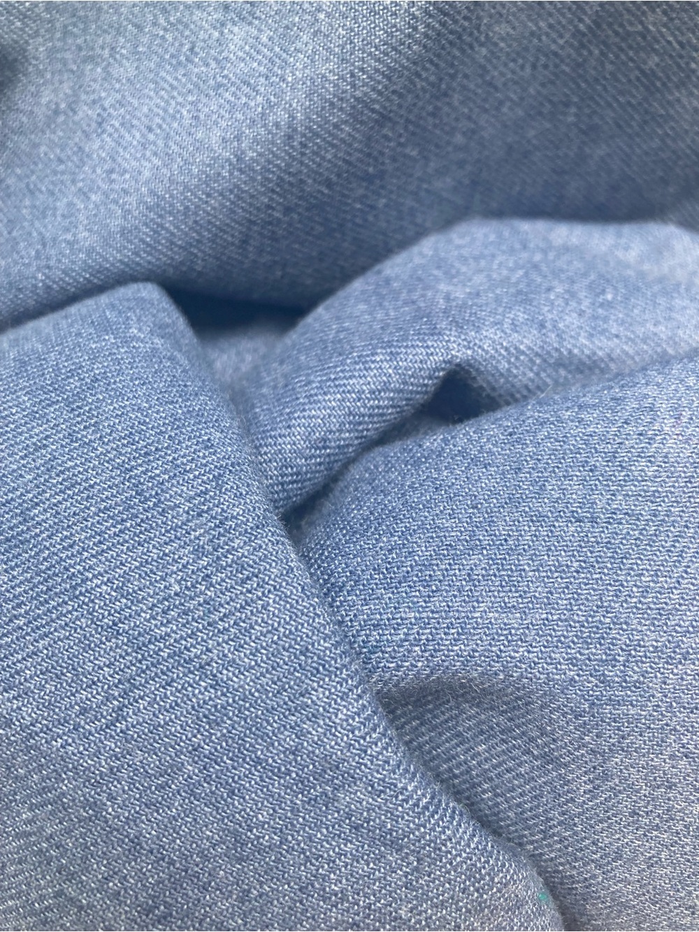Denim A-Line Wrap Skirt with Pocket - Picture 8 of 12